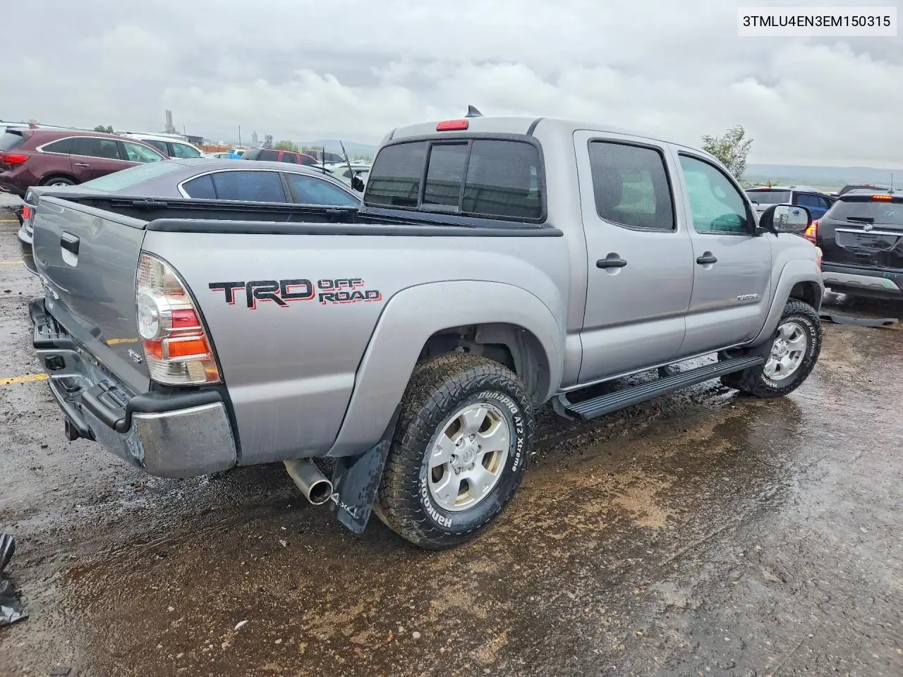 2014 TOYOTA TACOMA VIN 3TMLU4EN3EM150315 — фото 3