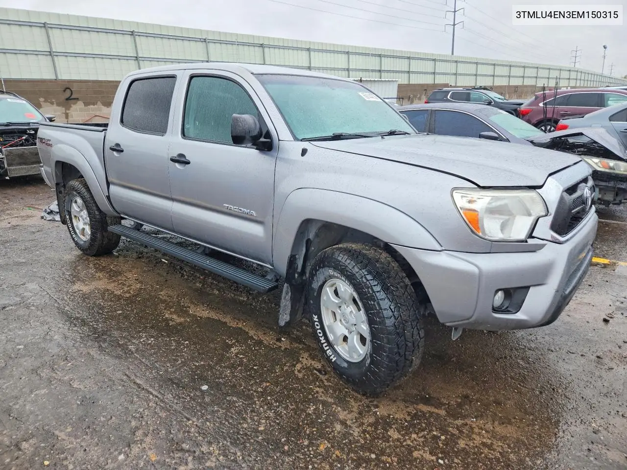 2014 TOYOTA TACOMA VIN 3TMLU4EN3EM150315 — фото 4