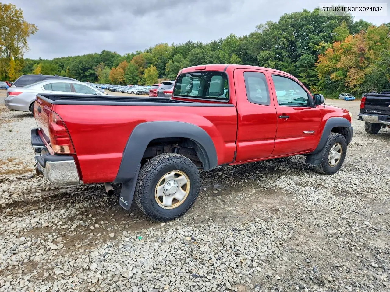 2014 TOYOTA TACOMA VIN 5TFUX4EN3EX024834 — фото 3
