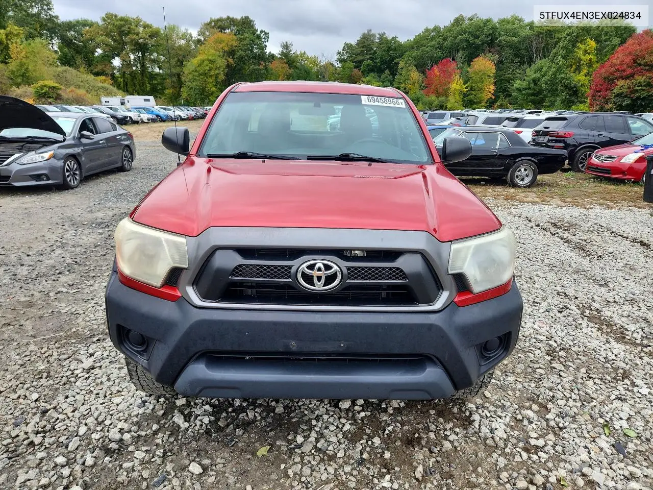 2014 TOYOTA TACOMA VIN 5TFUX4EN3EX024834 — фото 5