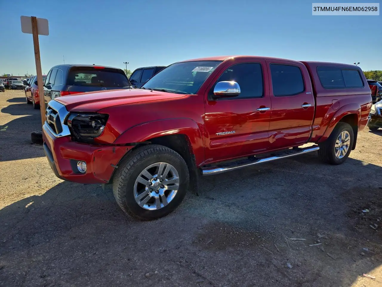 TOYOTA TACOMA 2014, VIN 3TMMU4FN6EM062958