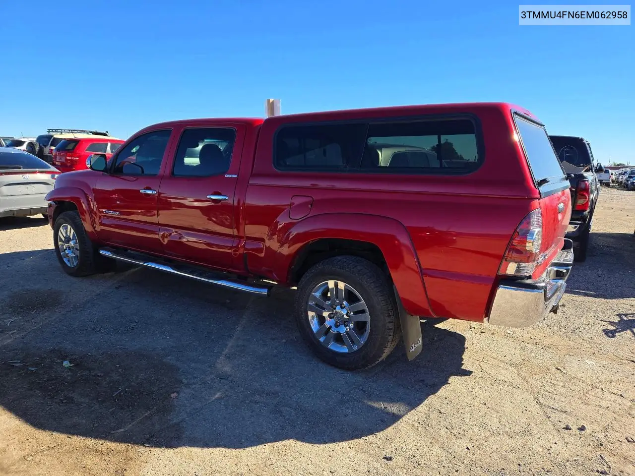 2014 TOYOTA TACOMA VIN 3TMMU4FN6EM062958 — фото 2