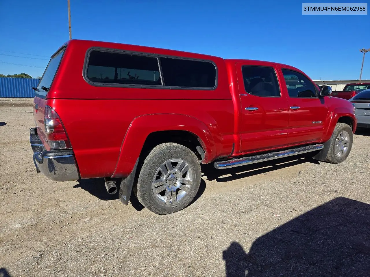 2014 TOYOTA TACOMA VIN 3TMMU4FN6EM062958 — фото 3