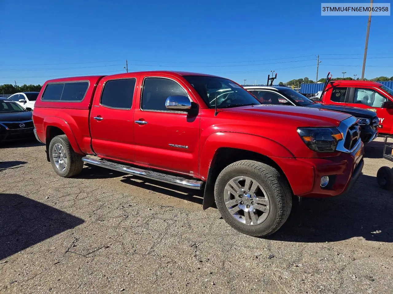 2014 TOYOTA TACOMA VIN 3TMMU4FN6EM062958 — фото 4