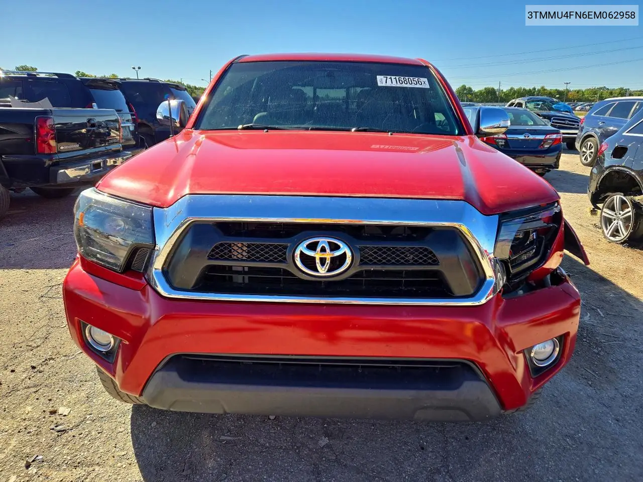 2014 TOYOTA TACOMA VIN 3TMMU4FN6EM062958 — фото 5