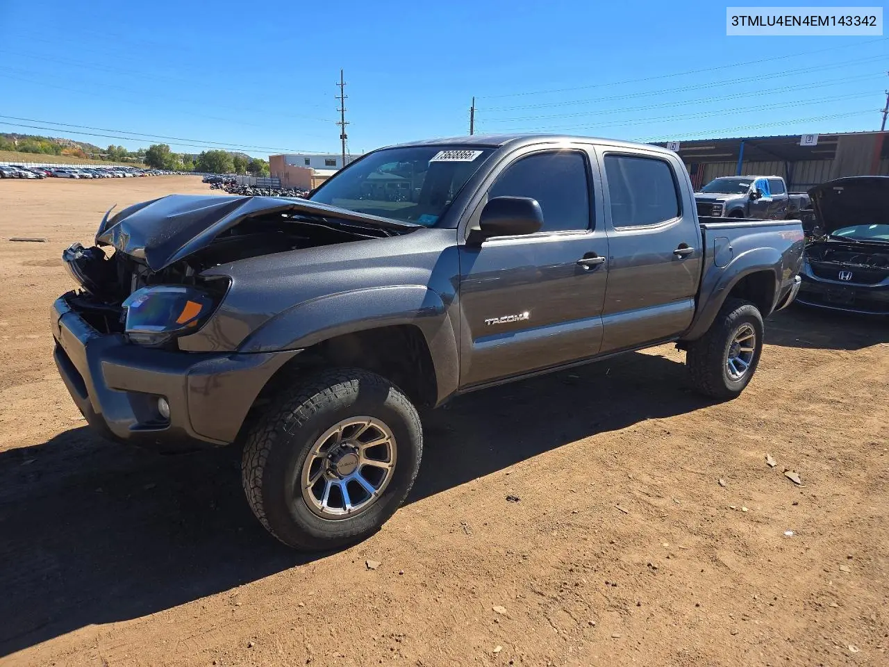 TOYOTA TACOMA 2014, VIN 3TMLU4EN4EM143342