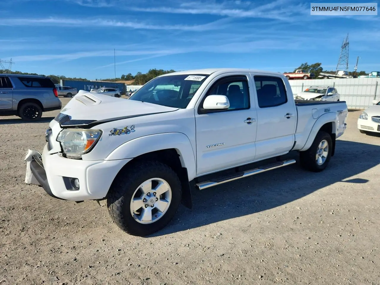 TOYOTA TACOMA 2015, VIN 3TMMU4FN5FM077646