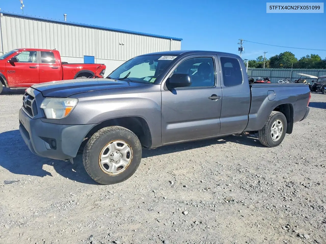 TOYOTA TACOMA 2015, VIN 5TFTX4CN2FX051099