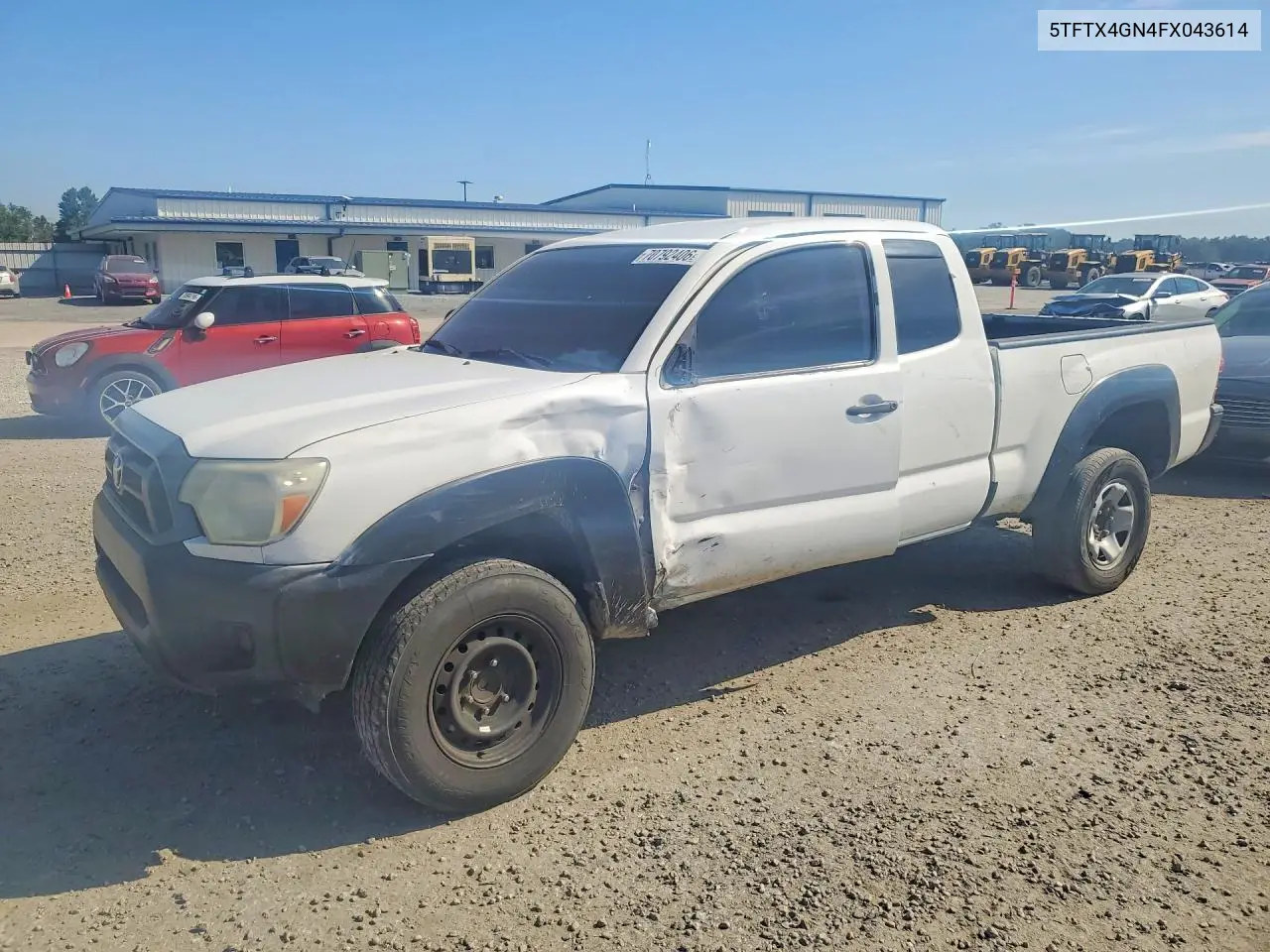 TOYOTA TACOMA 2015, VIN 5TFTX4GN4FX043614