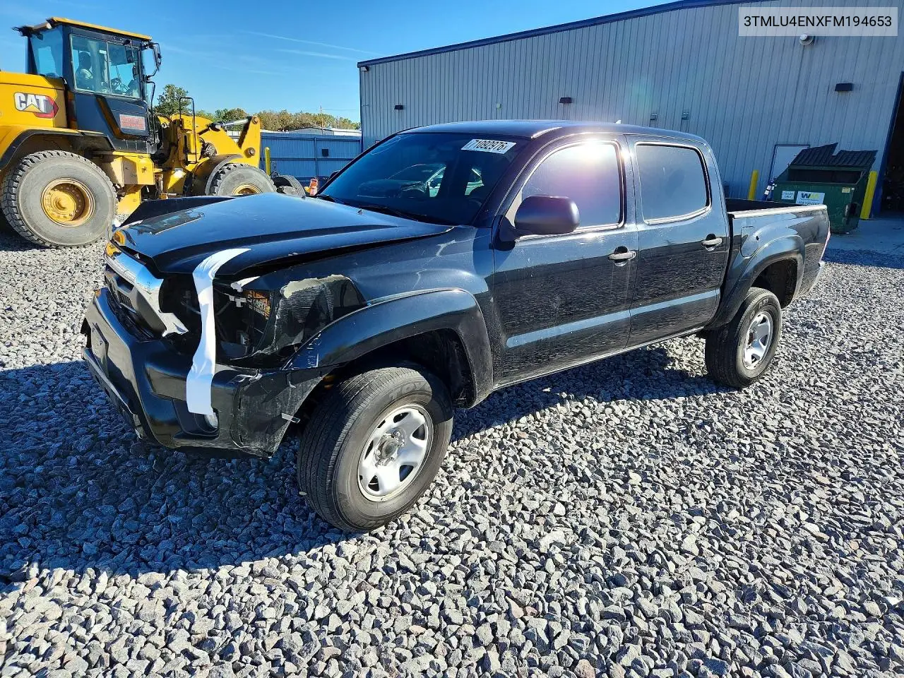 TOYOTA TACOMA 2015, VIN 3TMLU4ENXFM194653