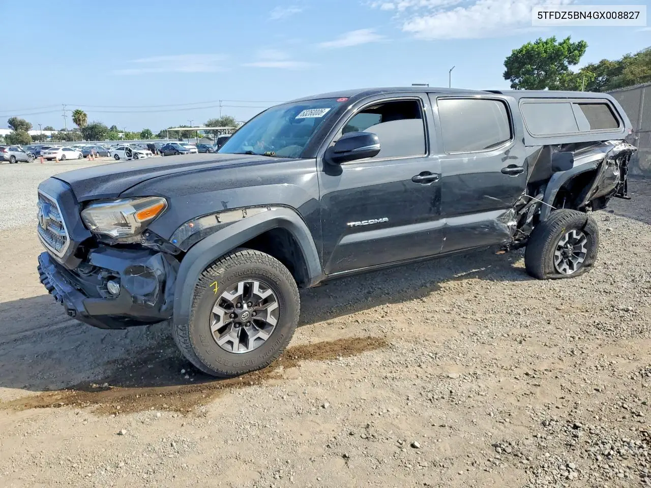 TOYOTA TACOMA 2016, VIN 5TFDZ5BN4GX008827