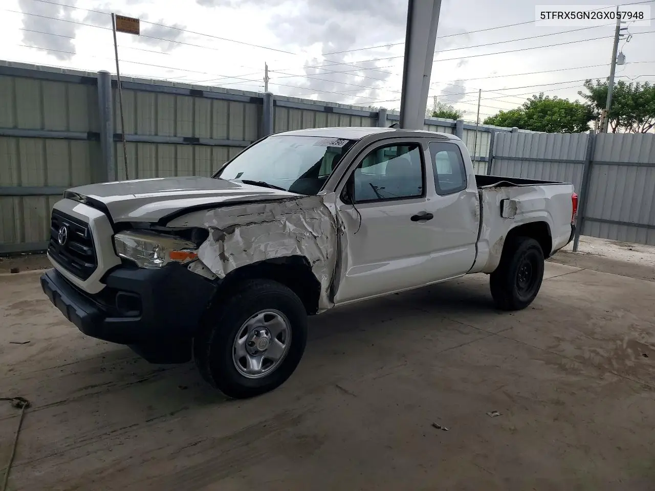 TOYOTA TACOMA 2016, VIN 5TFRX5GN2GX057948