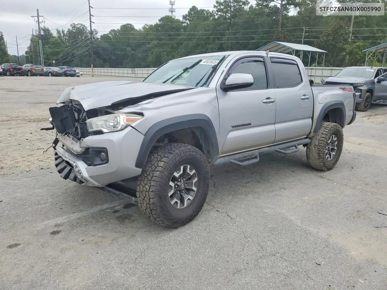 TOYOTA TACOMA 2016, VIN 5TFCZ5AN4GX005990