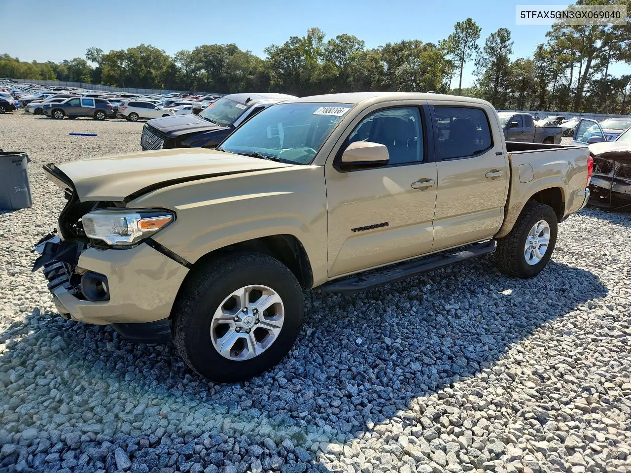 TOYOTA TACOMA 2016, VIN 5TFAX5GN3GX069040