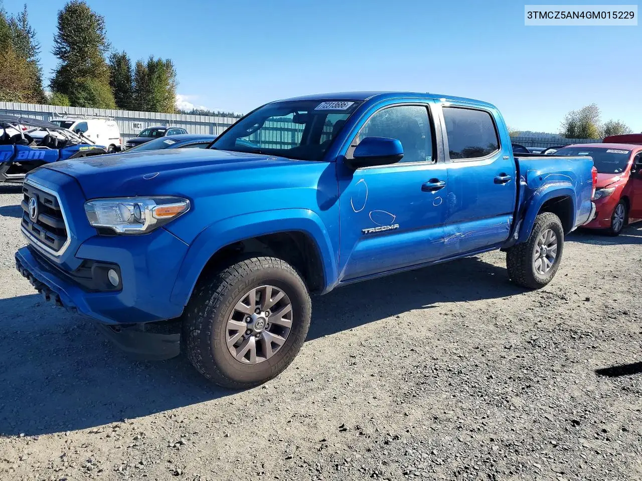 TOYOTA TACOMA 2016, VIN 3TMCZ5AN4GM015229