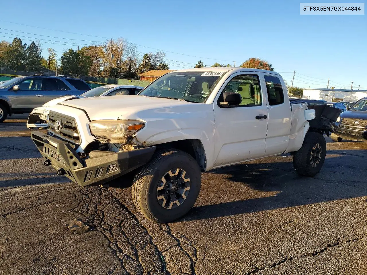 TOYOTA TACOMA 2016, VIN 5TFSX5EN7GX044844