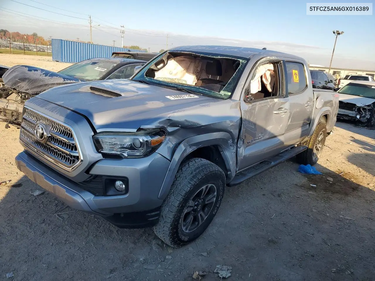 TOYOTA TACOMA 2016, VIN 5TFCZ5AN6GX016389