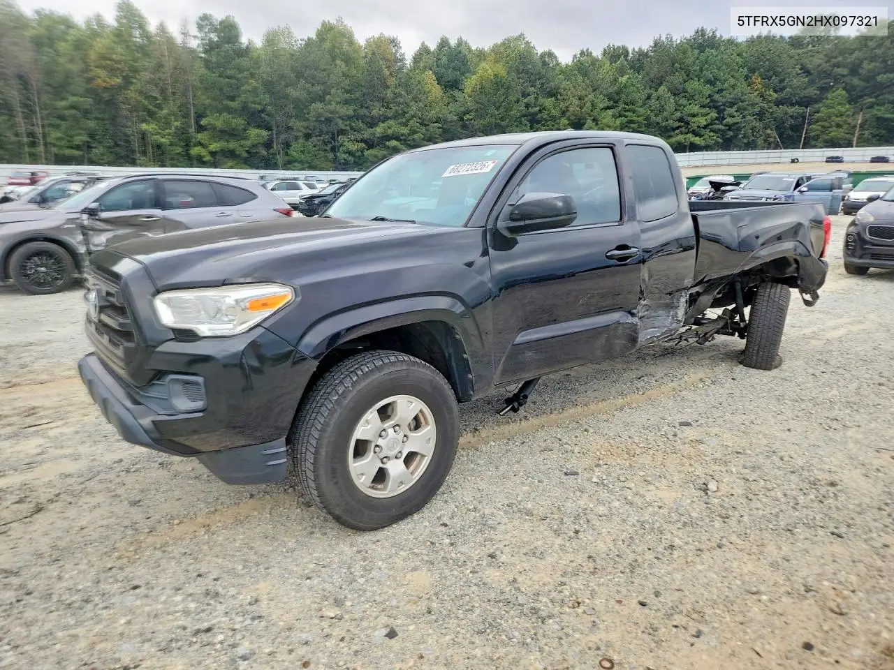 TOYOTA TACOMA 2017, VIN 5TFRX5GN2HX097321