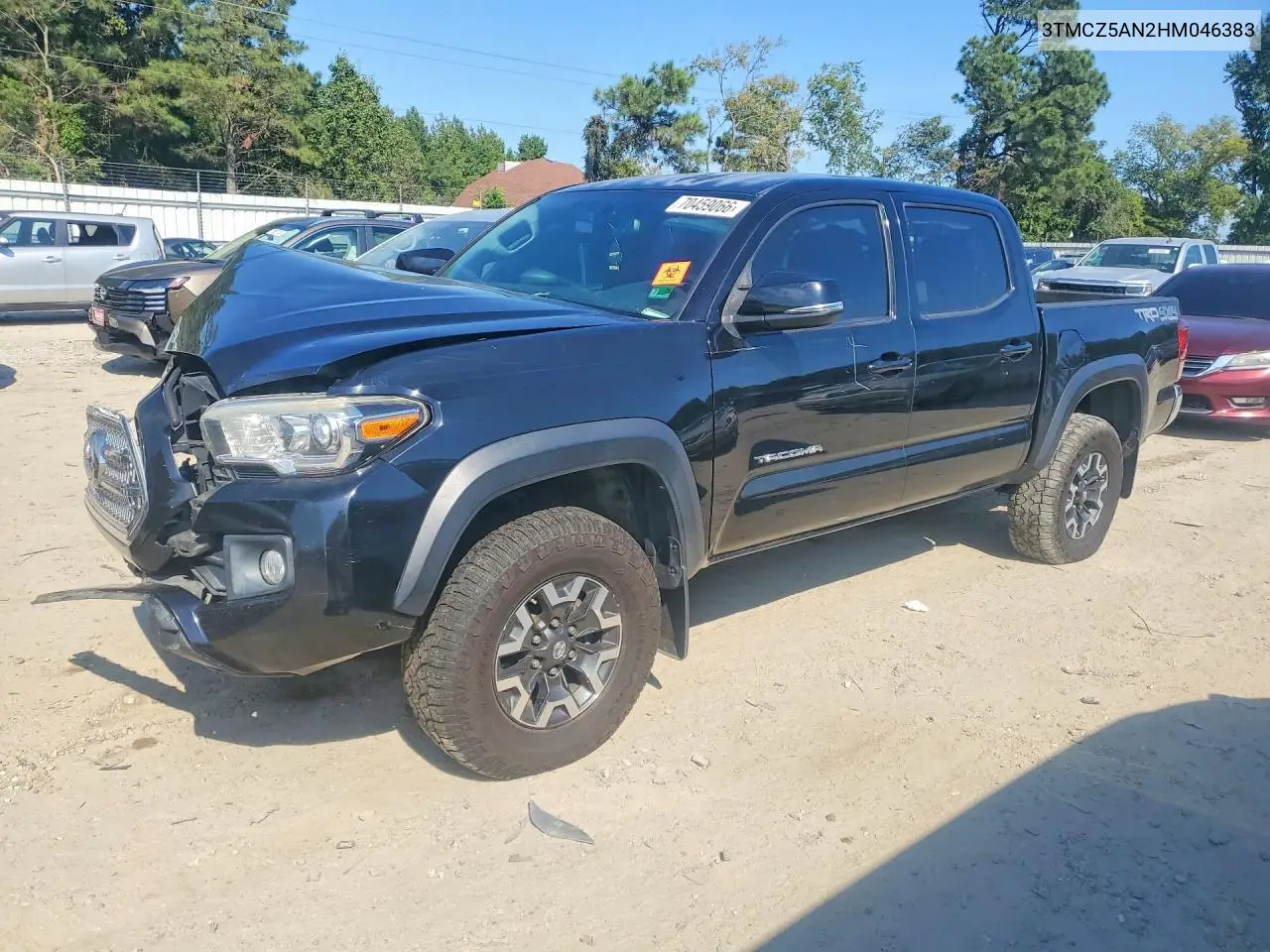 TOYOTA TACOMA 2017, VIN 3TMCZ5AN2HM046383