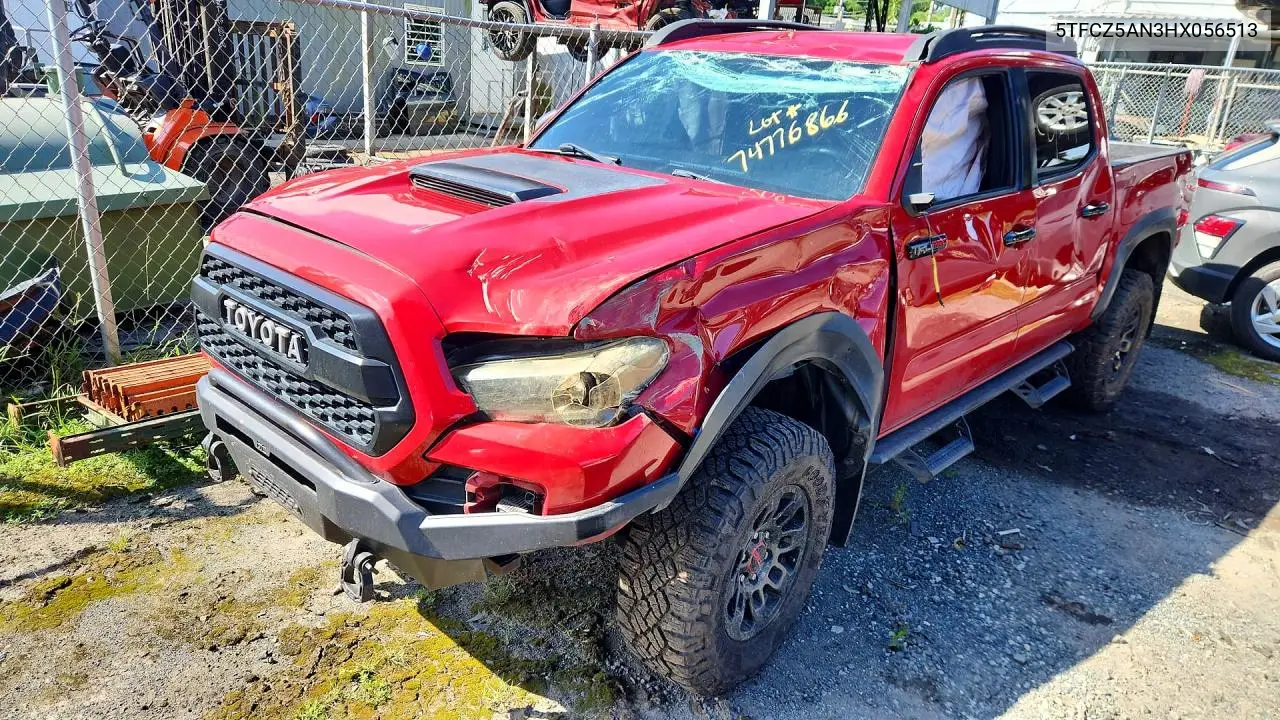 TOYOTA TACOMA 2017, VIN 5TFCZ5AN3HX056513