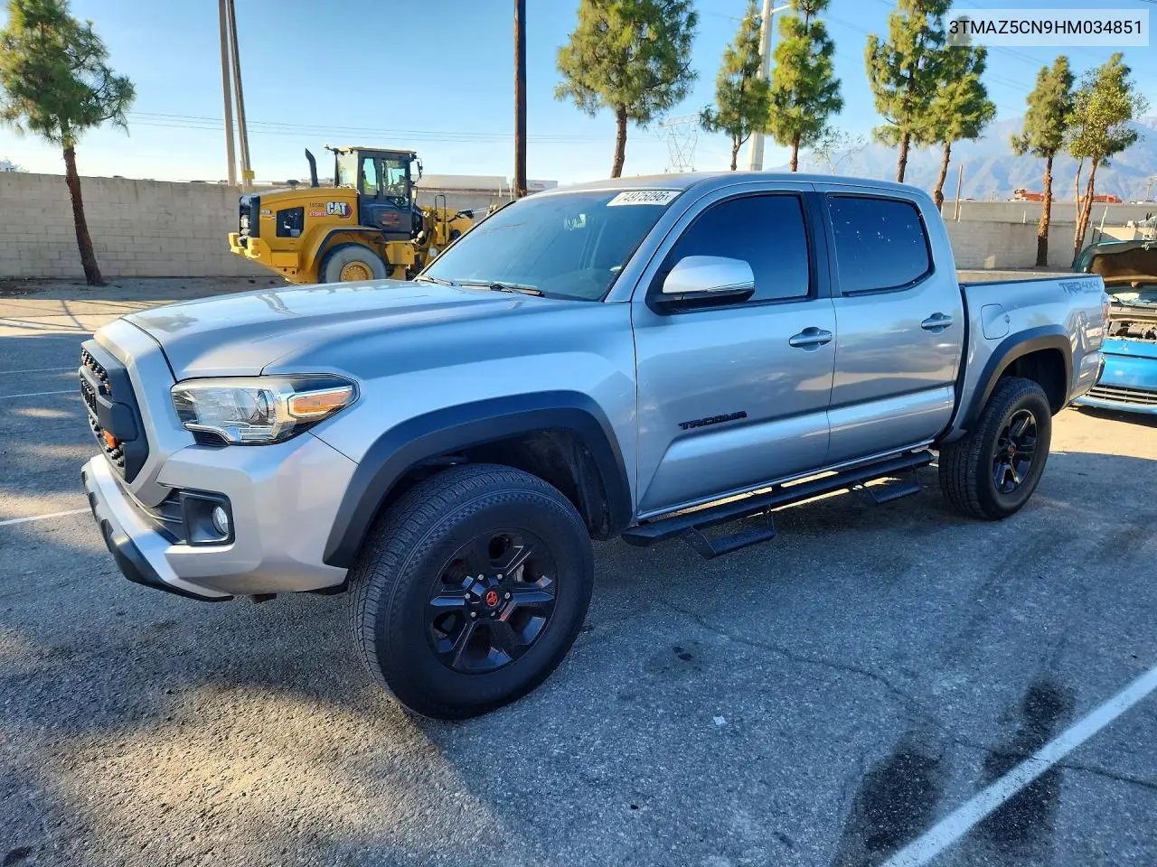 TOYOTA TACOMA 2017, VIN 3TMAZ5CN9HM034851