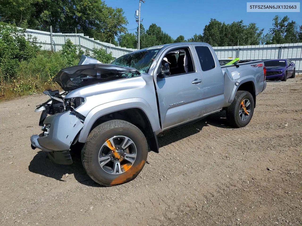 TOYOTA TACOMA 2018, VIN 5TFSZ5AN6JX132663