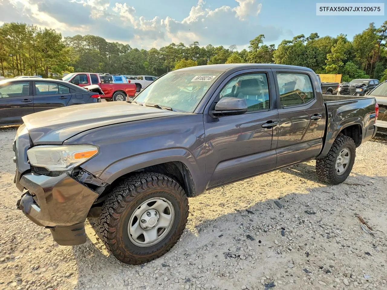 TOYOTA TACOMA 2018, VIN 5TFAX5GN7JX120675