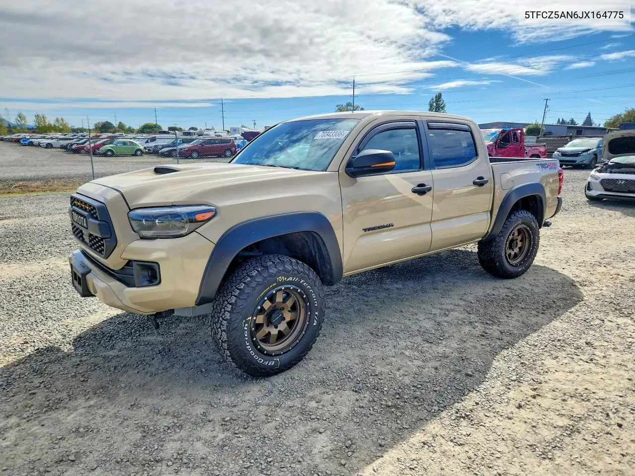 TOYOTA TACOMA 2018, VIN 5TFCZ5AN6JX164775