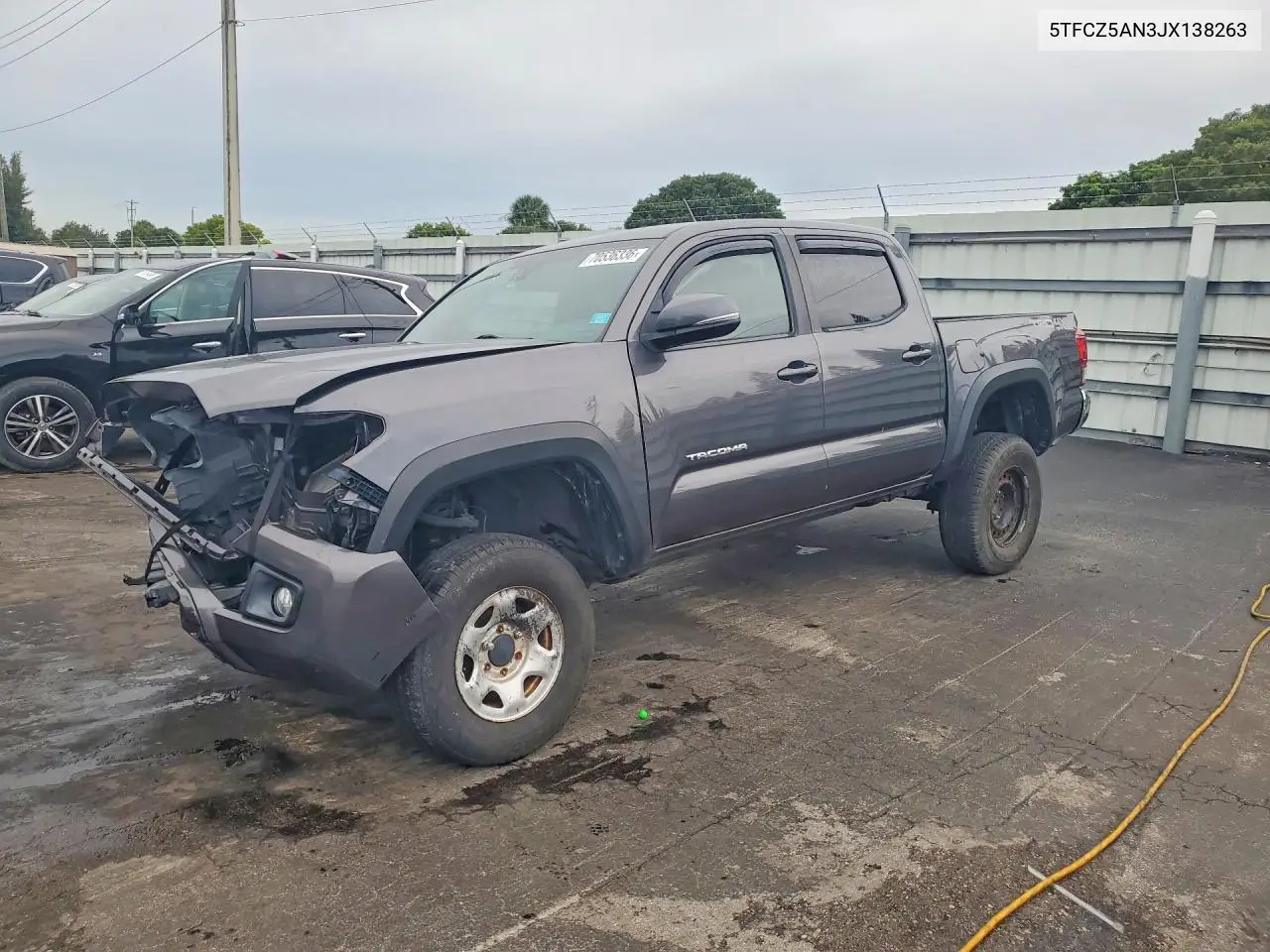 TOYOTA TACOMA 2018, VIN 5TFCZ5AN3JX138263
