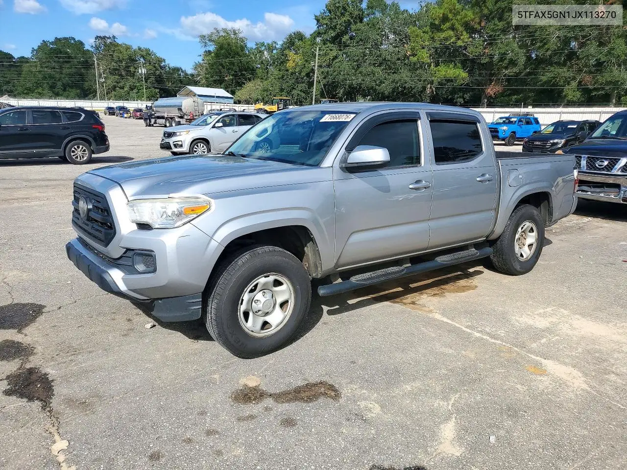 TOYOTA TACOMA 2018, VIN 5TFAX5GN1JX113270