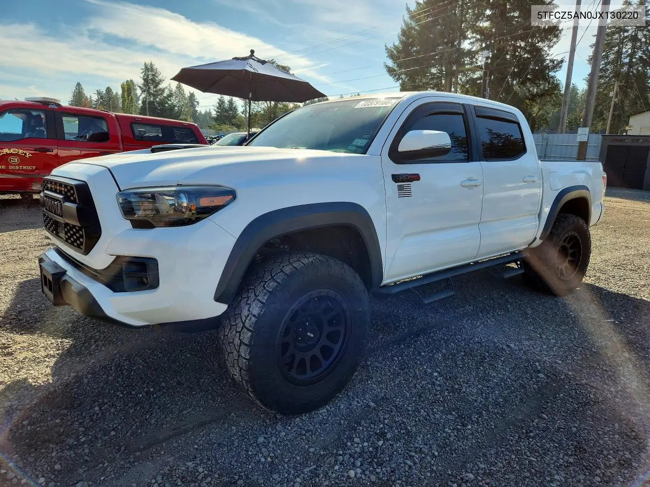 TOYOTA TACOMA 2018, VIN 5TFCZ5AN0JX130220