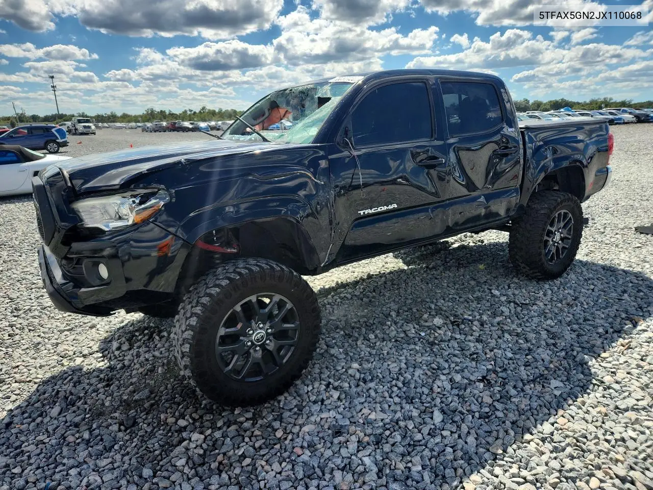 TOYOTA TACOMA 2018, VIN 5TFAX5GN2JX110068
