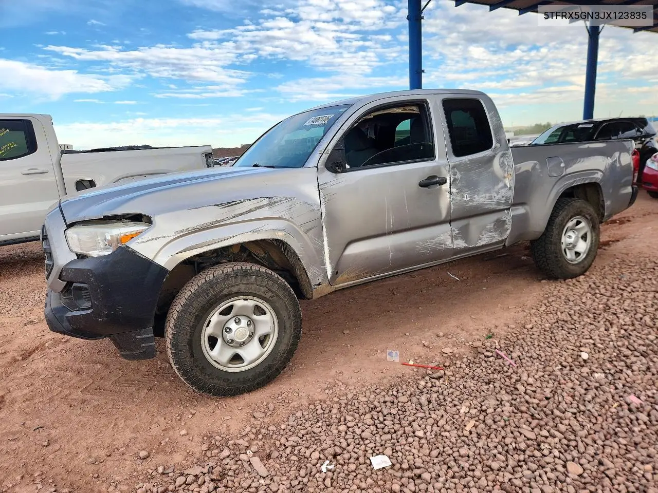 TOYOTA TACOMA 2018, VIN 5TFRX5GN3JX123835