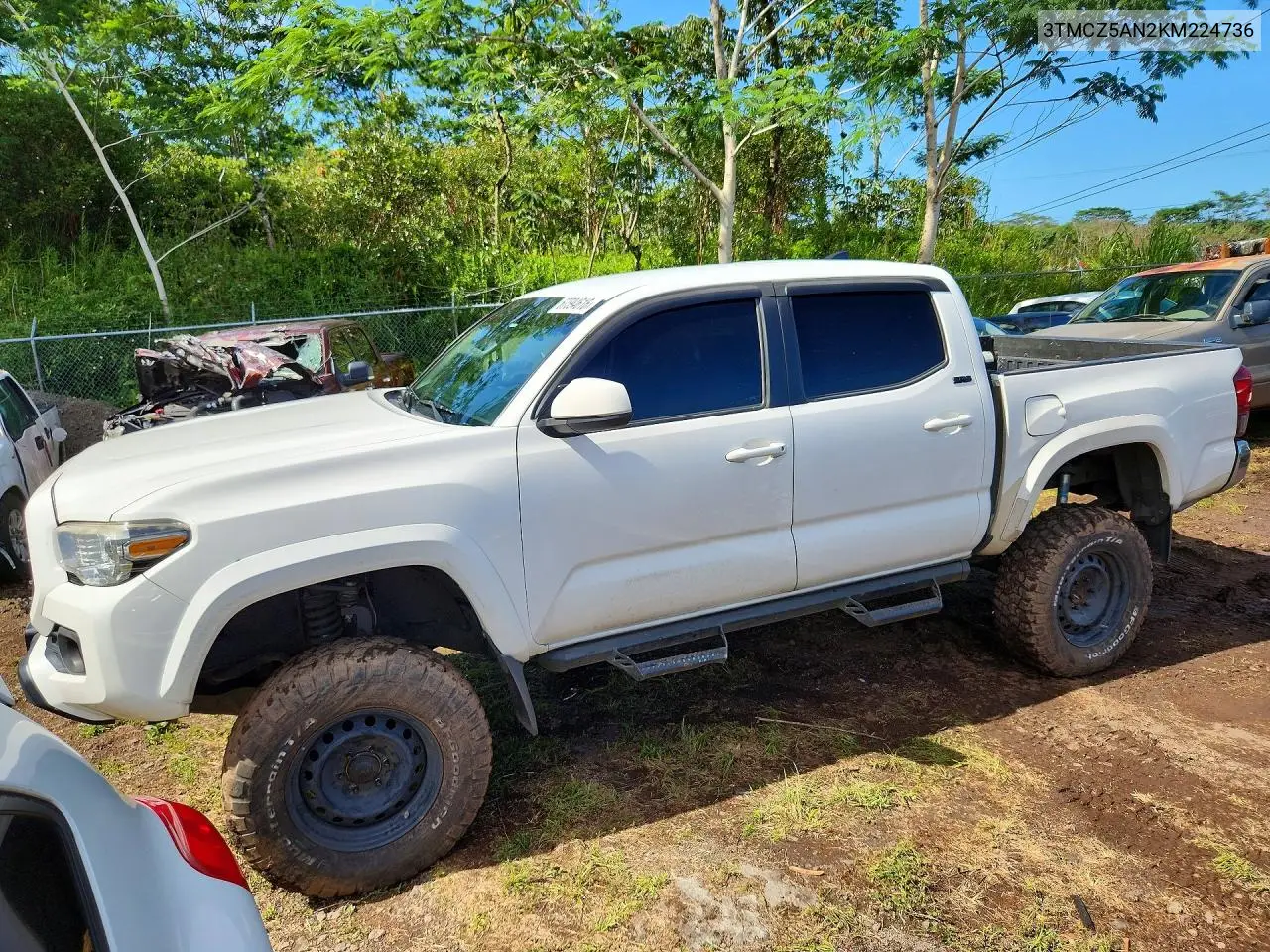 TOYOTA TACOMA 2019, VIN 3TMCZ5AN2KM224736