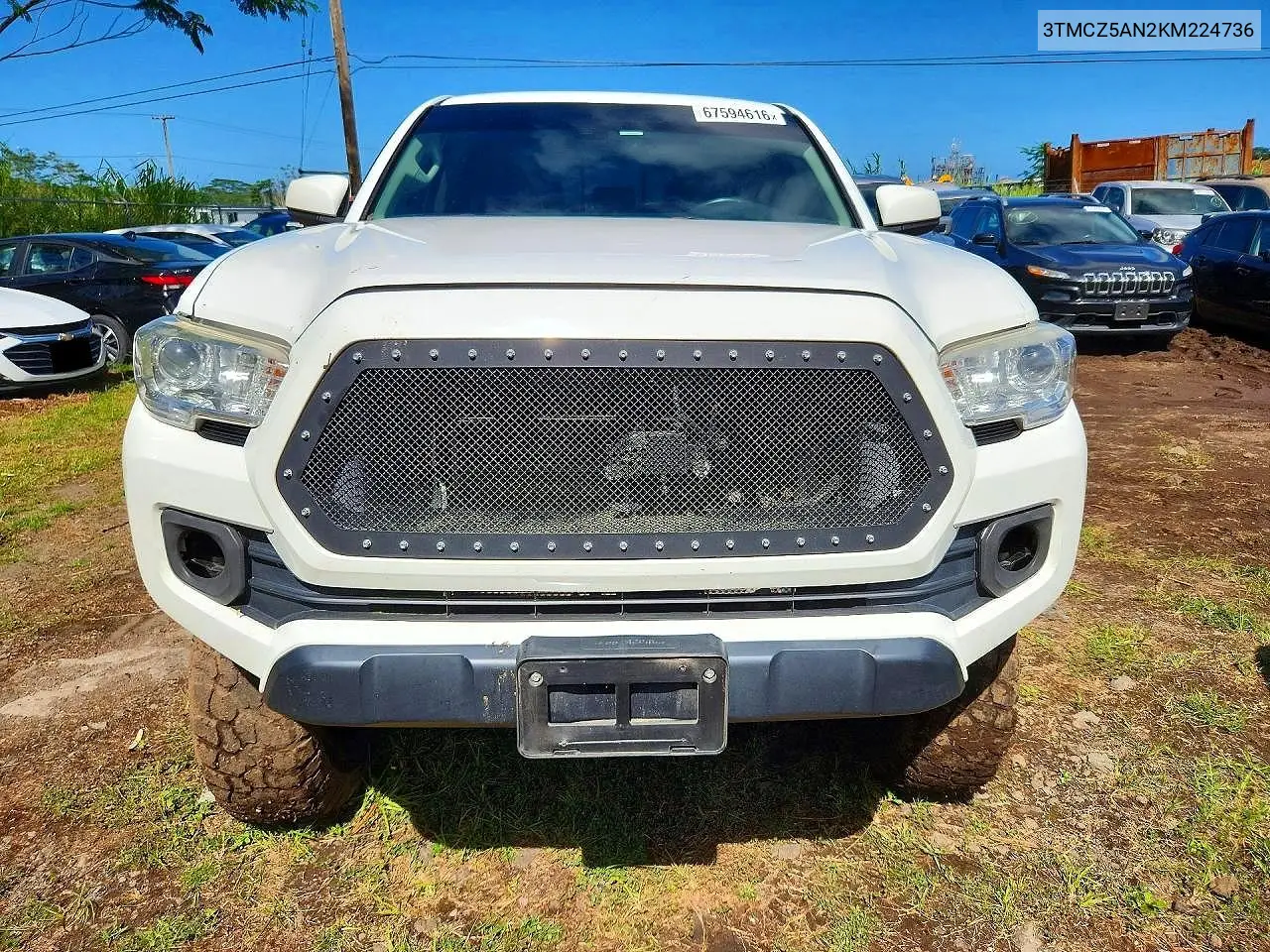 2019 TOYOTA TACOMA VIN 3TMCZ5AN2KM224736 — фото 5