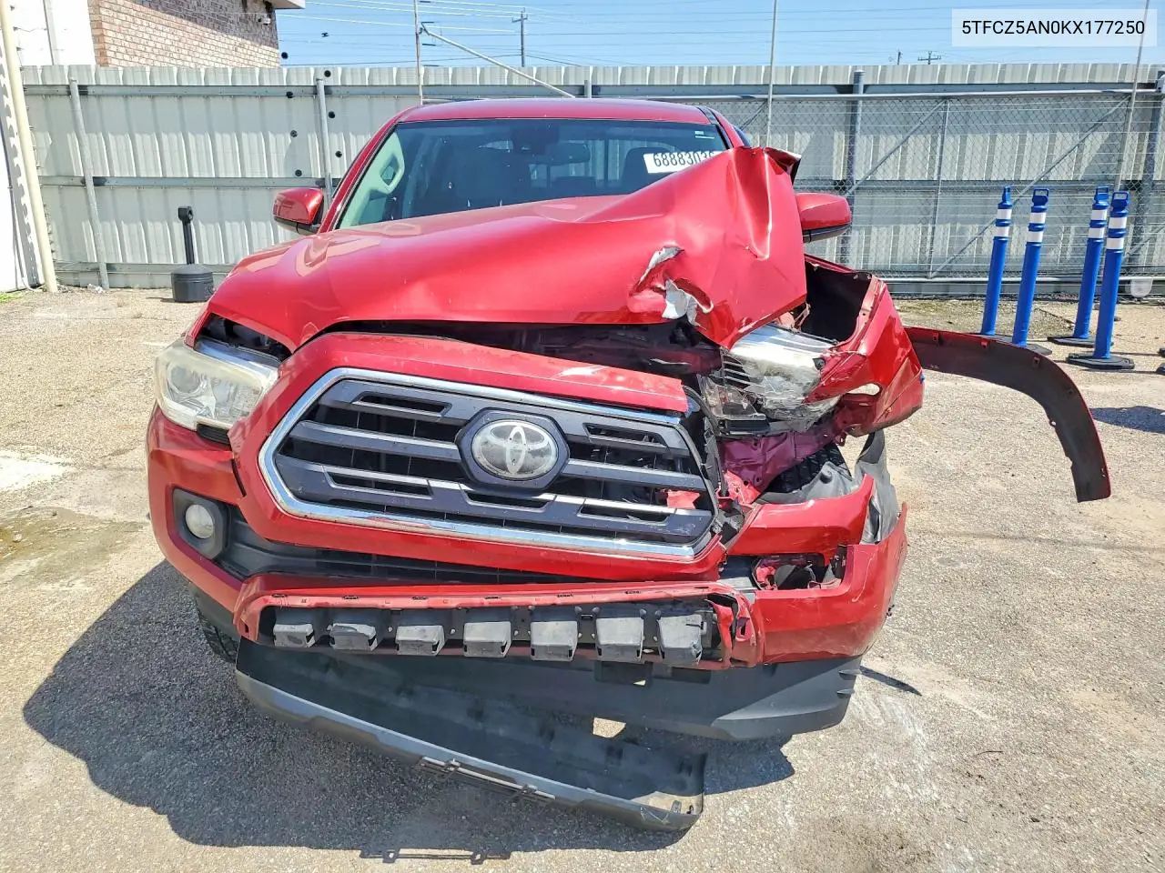 2019 TOYOTA TACOMA VIN 5TFCZ5AN0KX177250 — фото 5