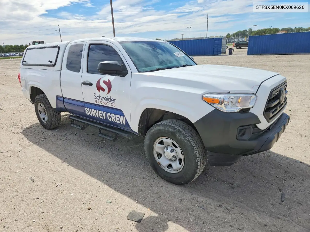 2019 TOYOTA TACOMA VIN 5TFSX5EN0KX069626 — фото 4