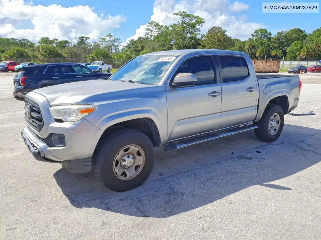 TOYOTA TACOMA 2019, VIN 3TMCZ5AN1KM237929