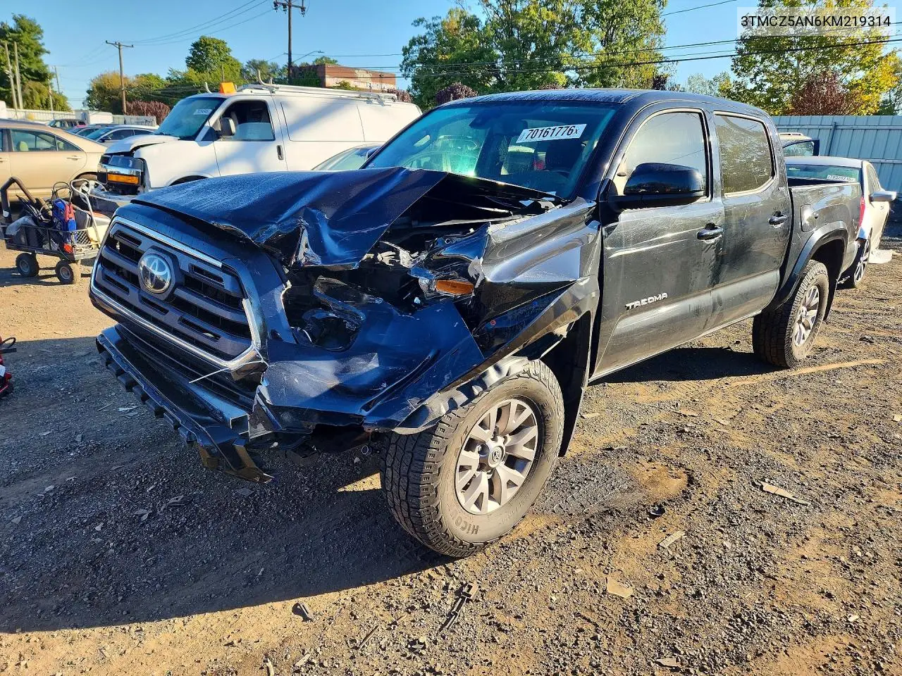 TOYOTA TACOMA 2019, VIN 3TMCZ5AN6KM219314