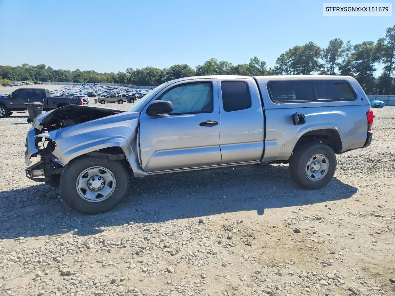 TOYOTA TACOMA 2019, VIN 5TFRX5GNXKX151679