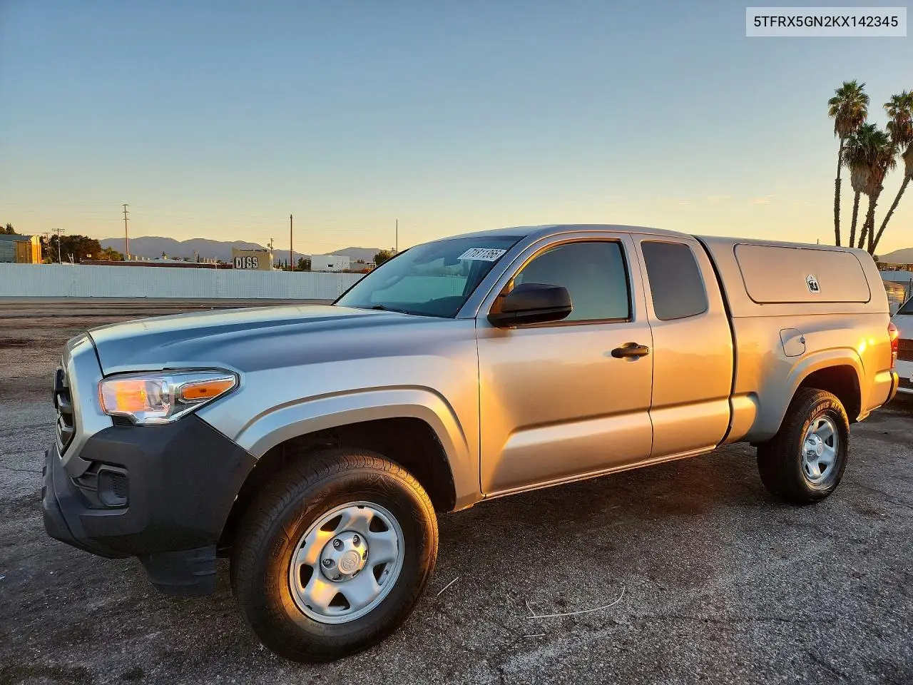 TOYOTA TACOMA 2019, VIN 5TFRX5GN2KX142345
