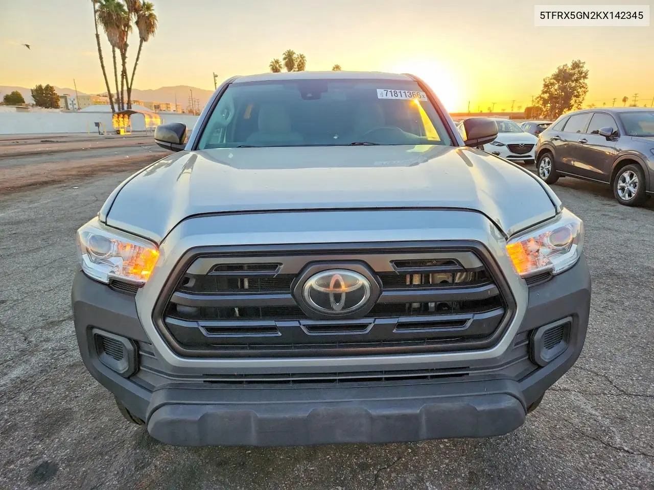 2019 TOYOTA TACOMA VIN 5TFRX5GN2KX142345 — фото 5