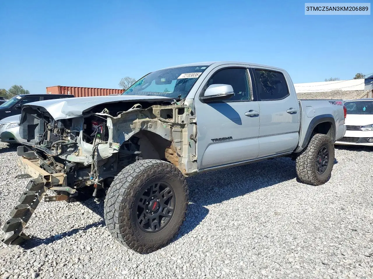 TOYOTA TACOMA 2019, VIN 3TMCZ5AN3KM206889