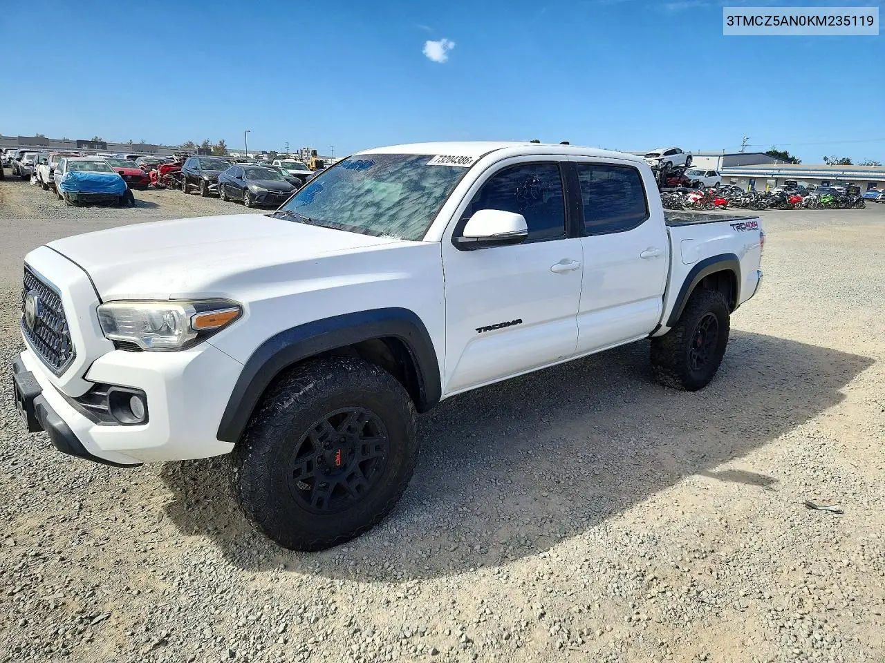 TOYOTA TACOMA 2019, VIN 3TMCZ5AN0KM235119