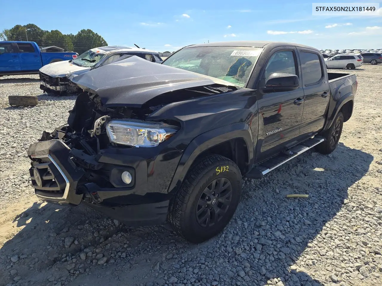 TOYOTA TACOMA 2020, VIN 5TFAX5GN2LX181449