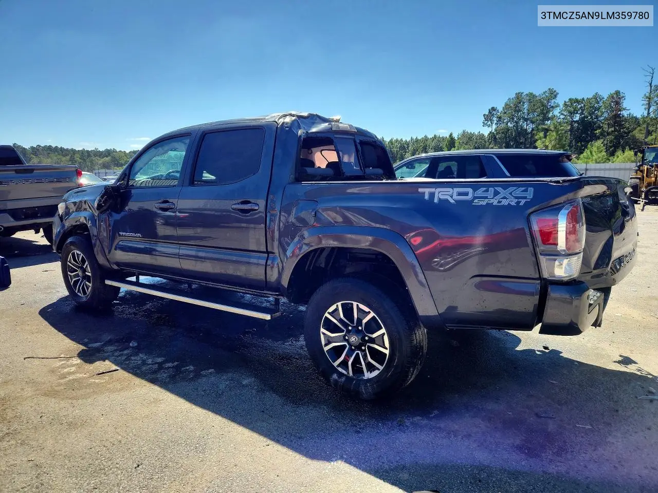 2020 TOYOTA TACOMA VIN 3TMCZ5AN9LM359780 — фото 2