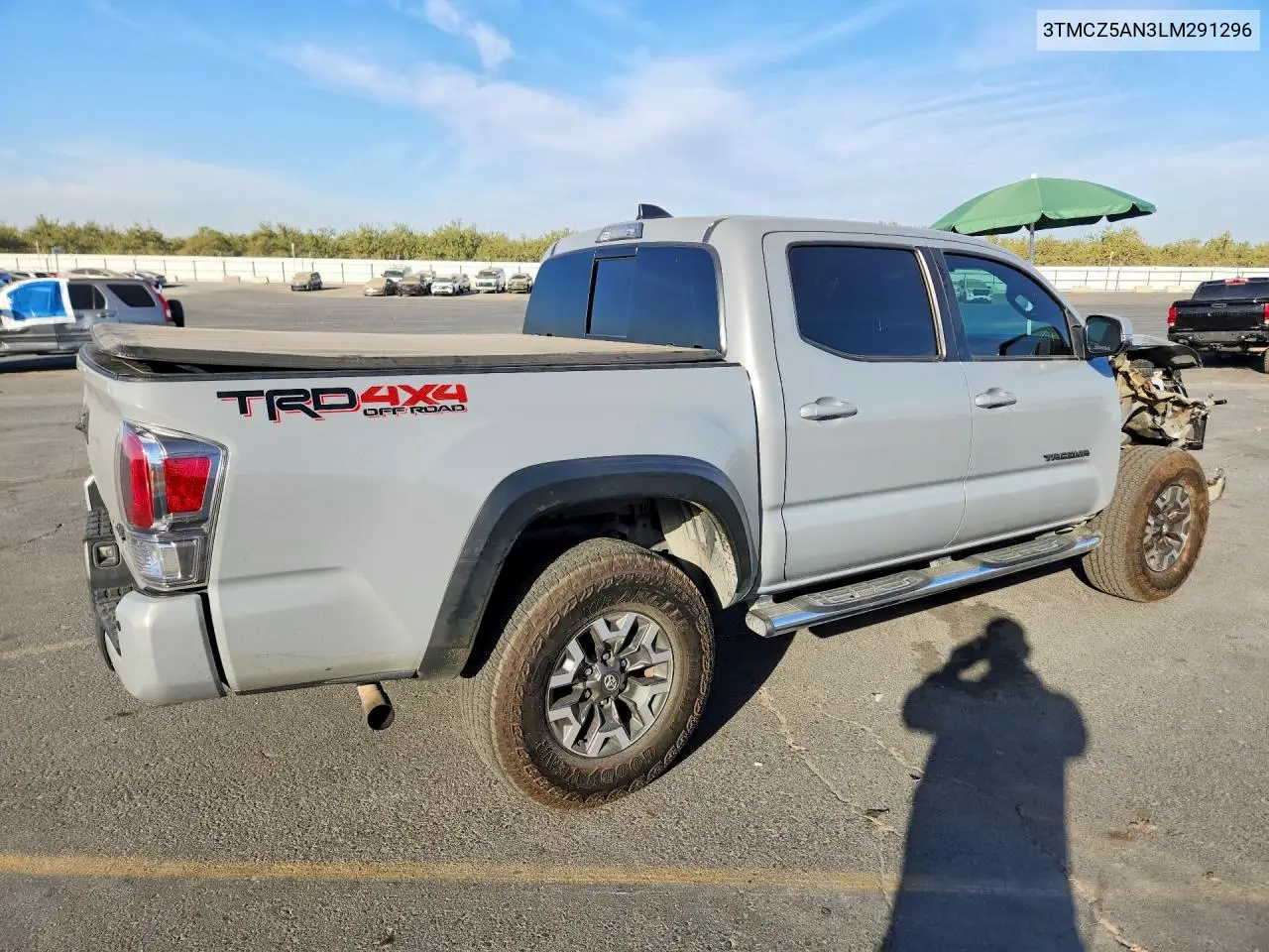 2020 TOYOTA TACOMA VIN 3TMCZ5AN3LM291296 — фото 3