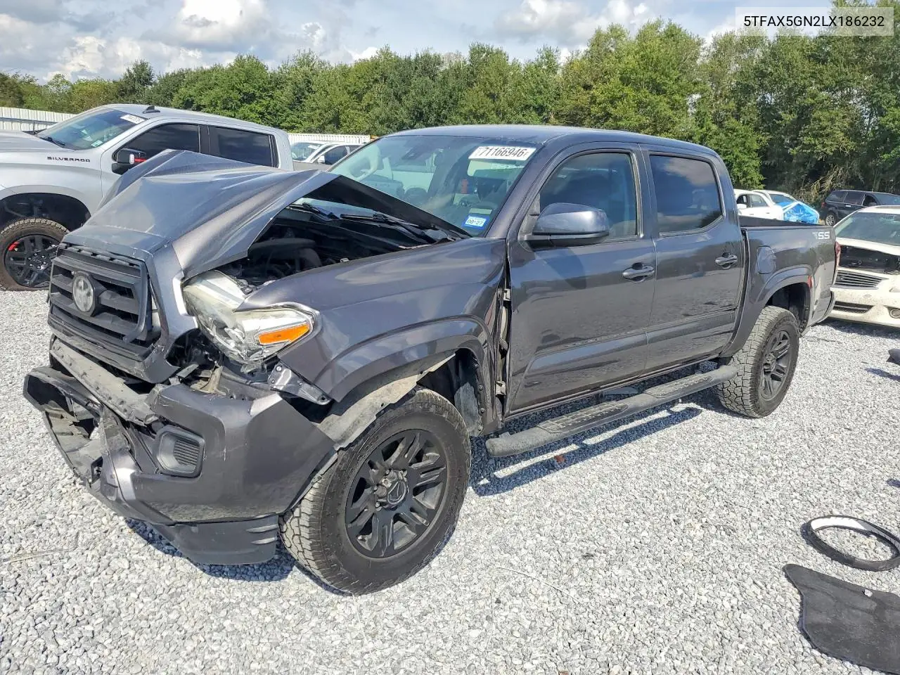 TOYOTA TACOMA 2020, VIN 5TFAX5GN2LX186232