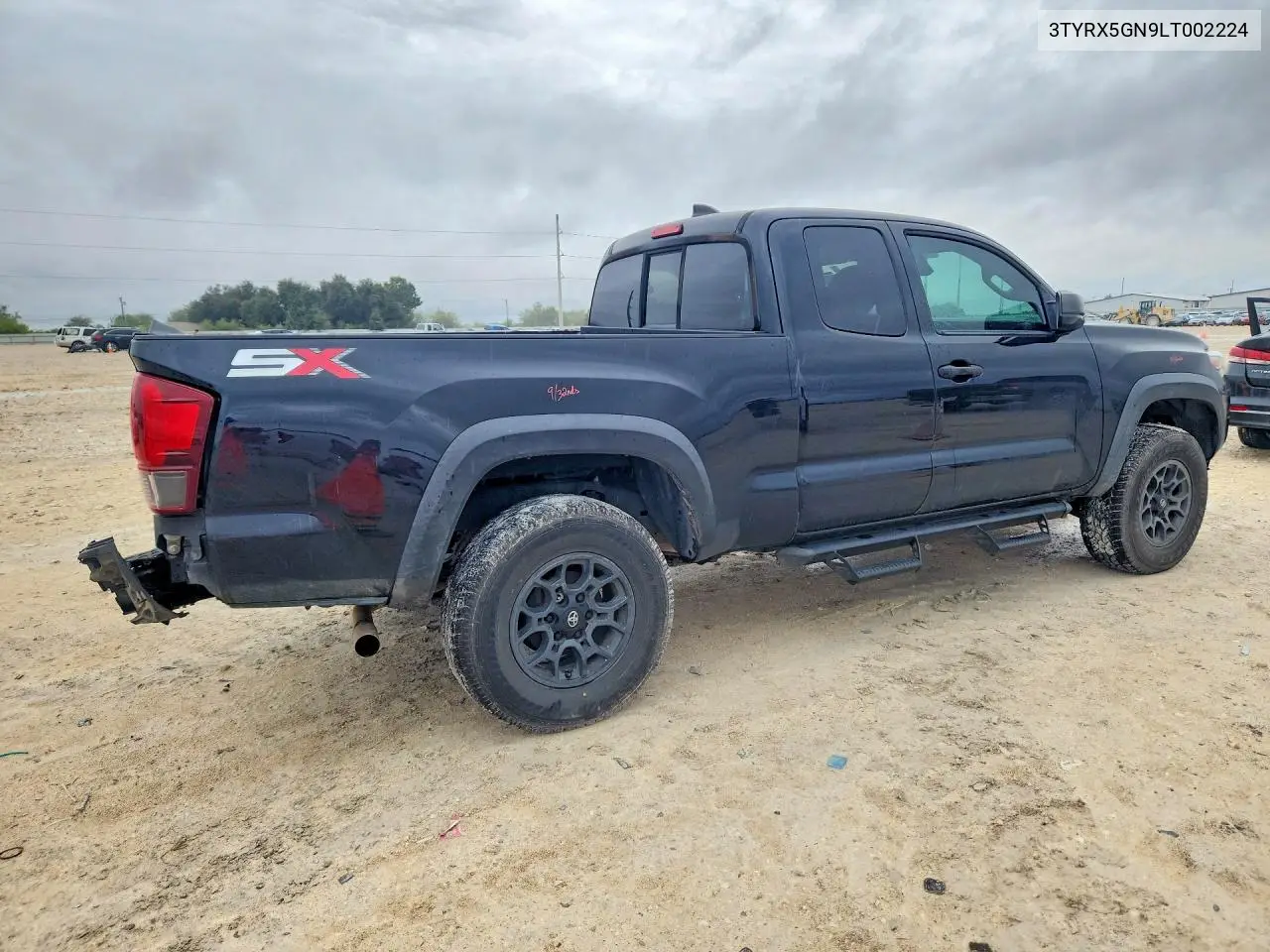 2020 TOYOTA TACOMA VIN 3TYRX5GN9LT002224 — фото 3