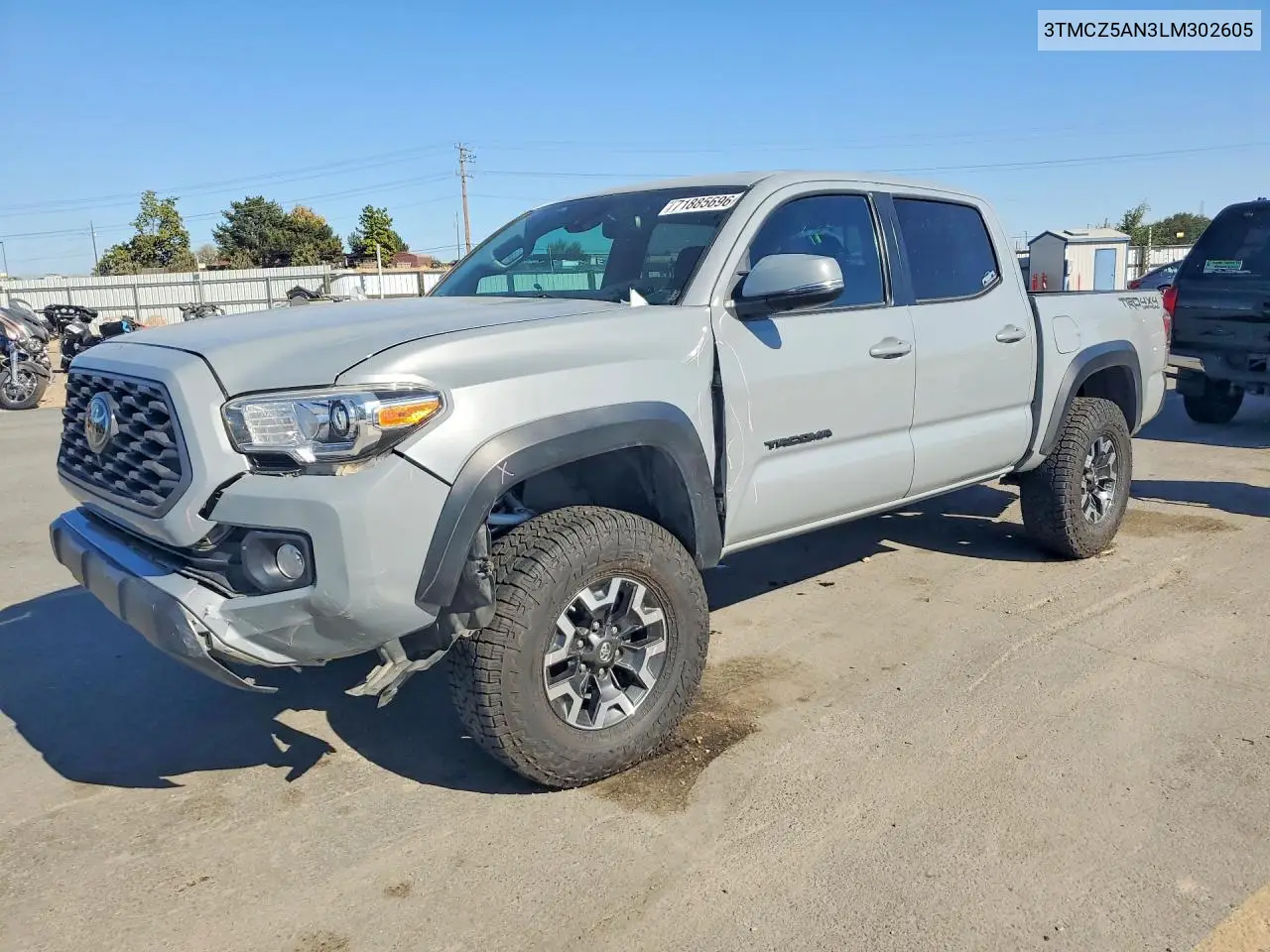 TOYOTA TACOMA 2020, VIN 3TMCZ5AN3LM302605